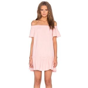 Rebecca Taylor Off the Shoulder Cotton Gauze Dress